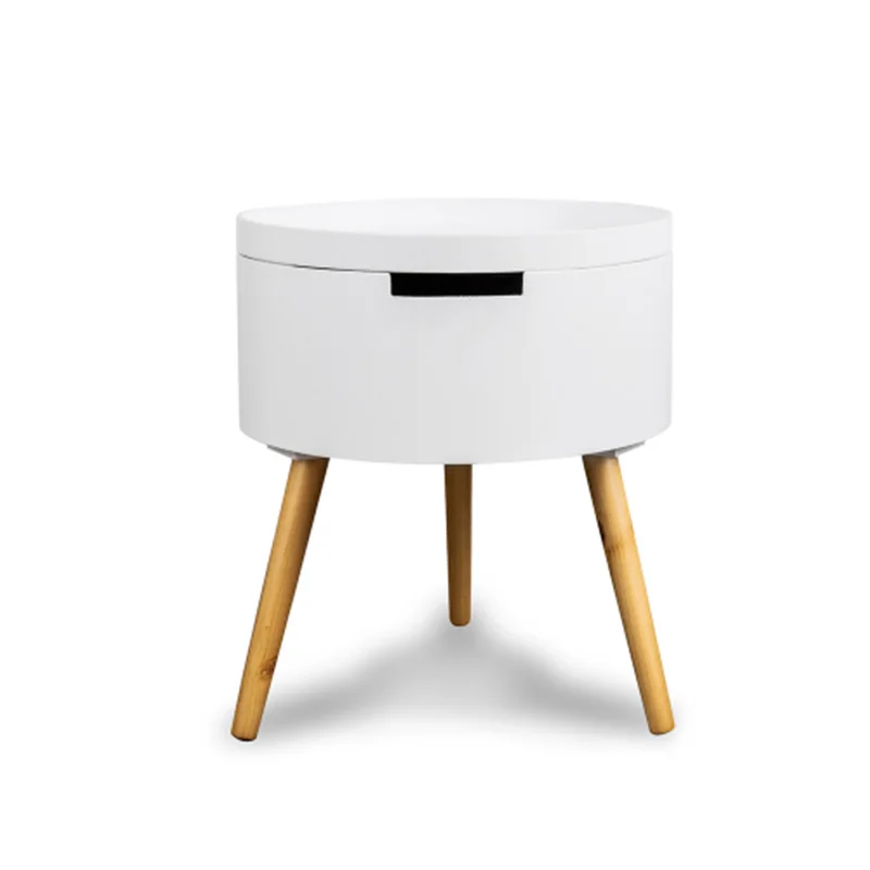 Маленький круглый стол в скандинавском стиле прикроватный столик для дивана