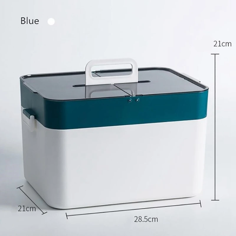 

Plastic Household First Aid Box Portable Small Medicine Box Household Medicine Clamshell Storage Box