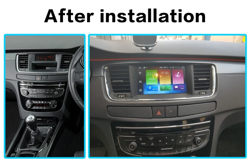 PX6 4 + 64 ГБ Android 10 0 экран автомобильный DVD стерео Мультимедийный Плеер для PEUGEOT 508