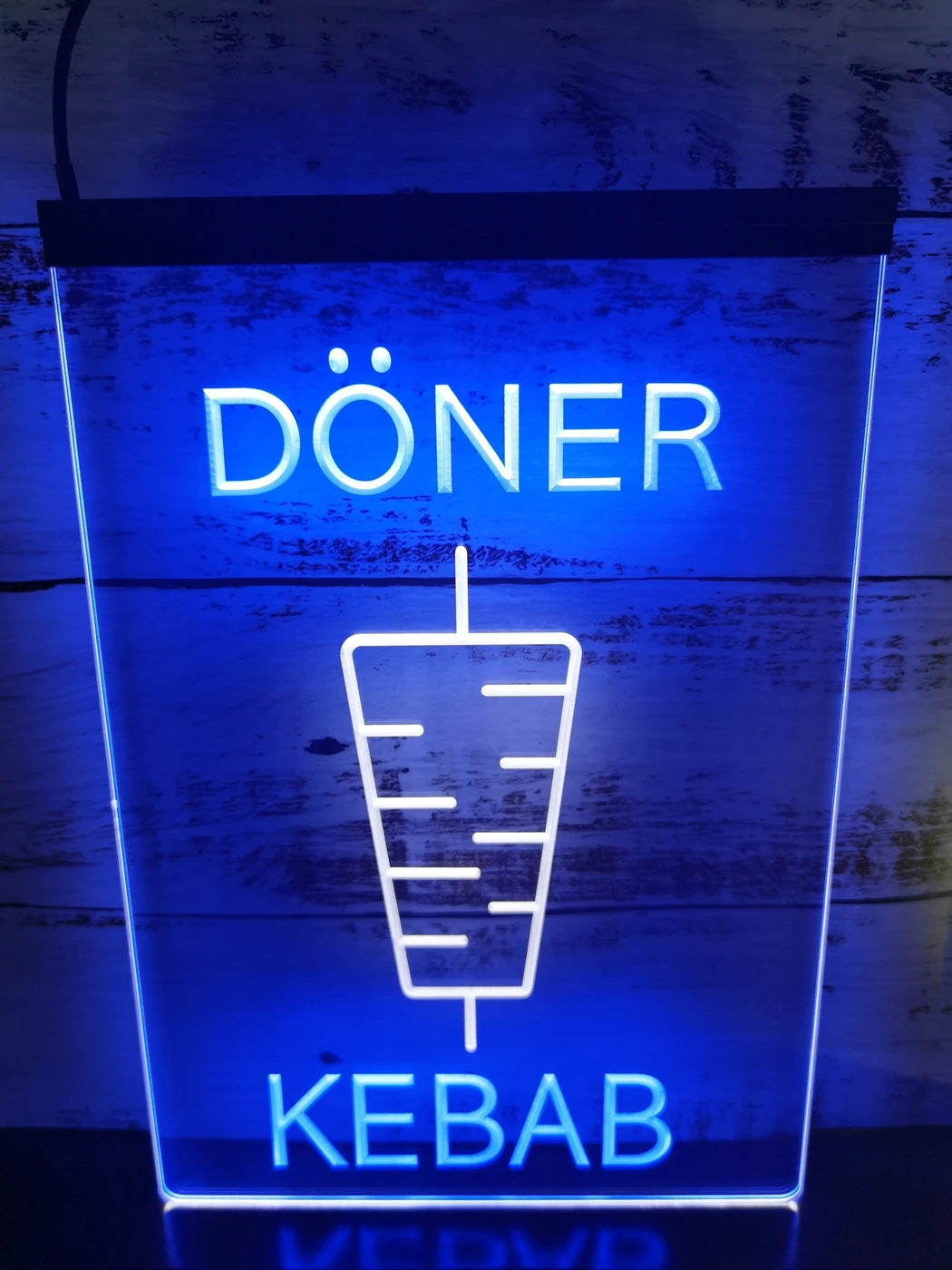 Двухцветная неоновая вывеска 1S014 для украшения бара ресторана кафе Донер кебаб |