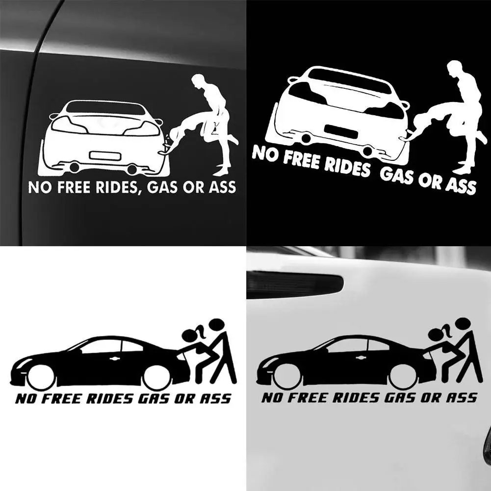 

Забавные светоотражающие наклейки для автомобиля "No Free Rides"
