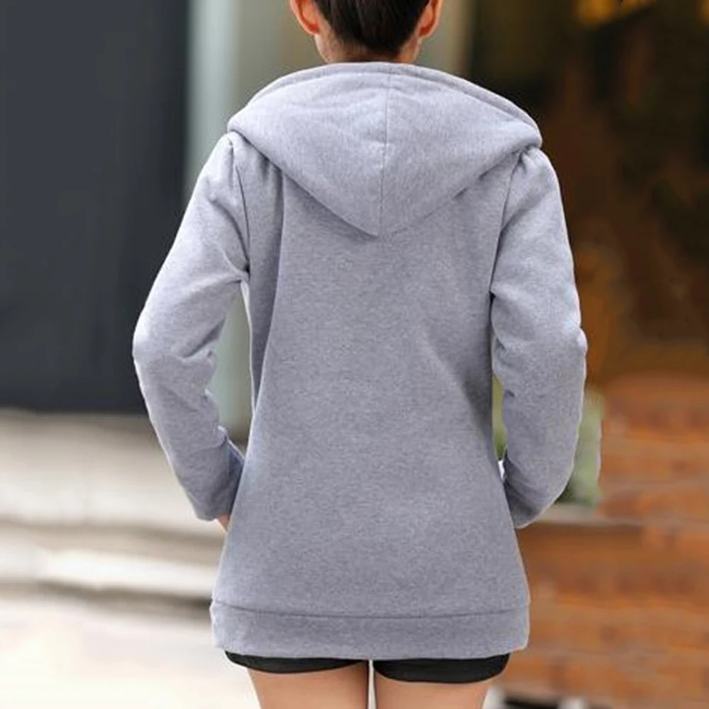 vertvie winter jacket women solid hooded thick fleece casual jacket female fashion slim plus size coats streetwear jackets Mujer