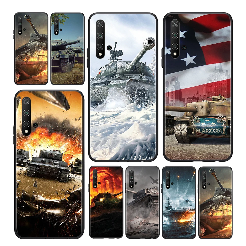 

world of tanks For Honor Magic 3 View 20 10X 10i 10 X10 9N 9X 9C 9A 9S 9 V9 Lite Pro Plus 5G Black Phone Case Capa