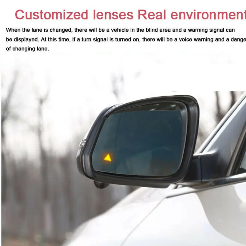 Система обнаружения слепых зон для автомобиля со светодиодной подсветкой