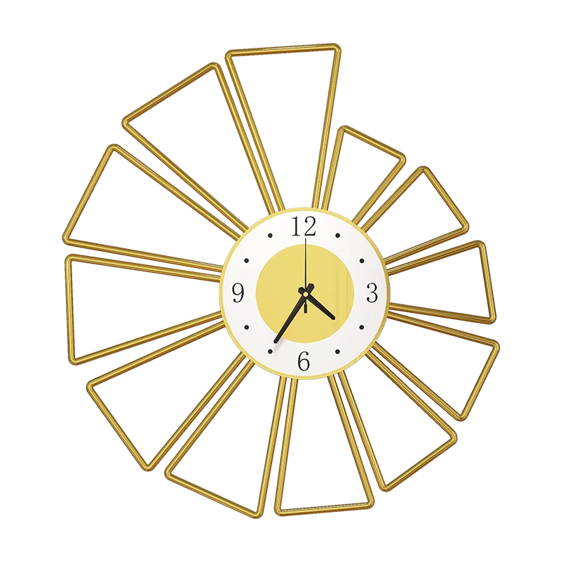 

Настенные часы в скандинавском стиле, металлические бесшумные украшения для дома, Современные Простые креативные дизайнерские настенные ч...