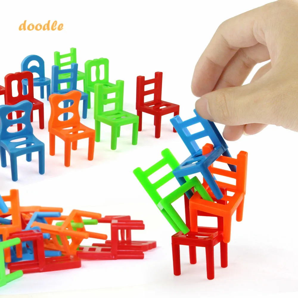 18 шт./компл. Игровые мини балансирующие блоки игрушечные сборные пластиковые