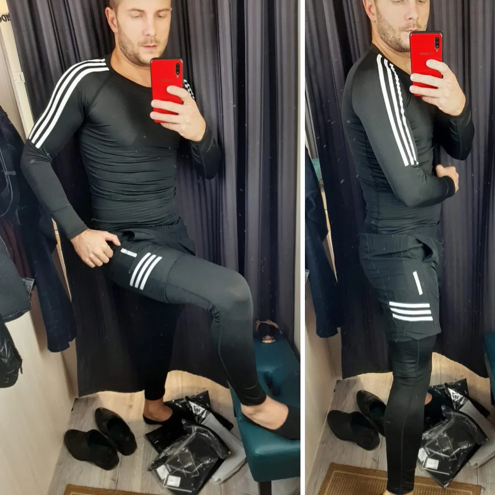 Летняя Мужская дышащая Спортивная Однотонная футболка для фитнеса и бега