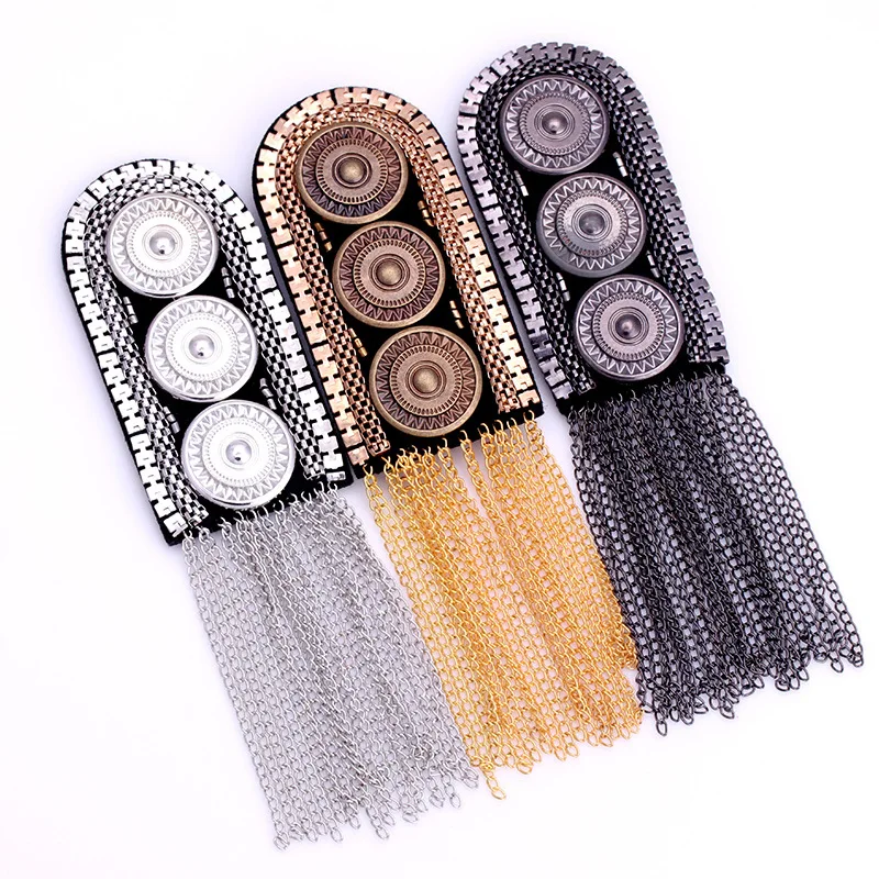 1 шт. модная Большая Брошь Стразы с кисточками блестками эполет подвесками для