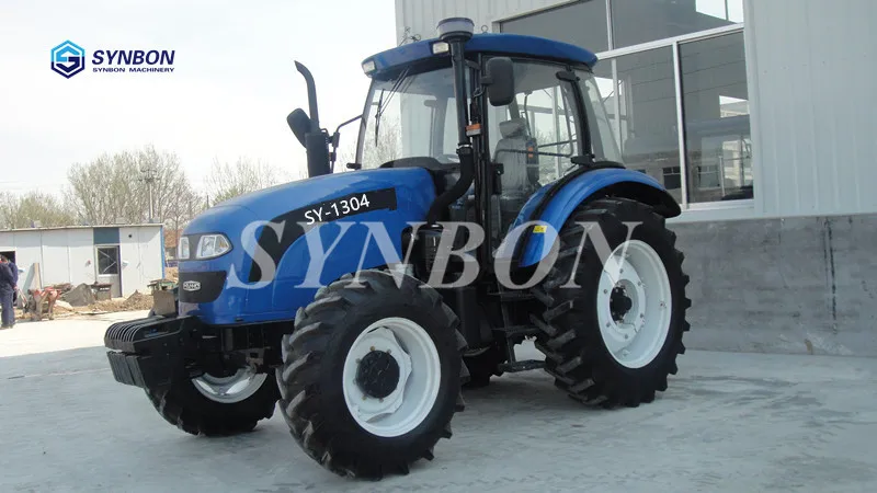 Мини 130HP 4WD колесный трактор фотооборудование б/у фермерское многофункциональное