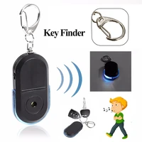 new mini wireless smart anti lost device alarm key locator finder keychain anti lost whistle sound with led light sensor