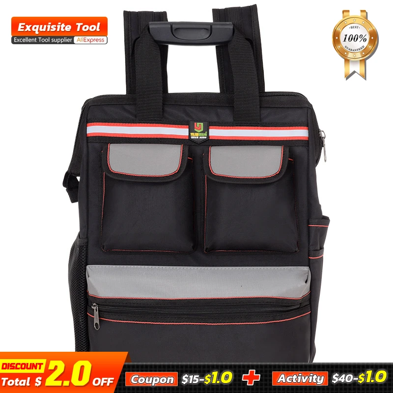 Beli Alat Bahu Tas Ransel Sabuk Perbaikan Lift Kit Perangkat Keras Organizer Tas Travel Kanvas Kain Oxford Tas Listrik