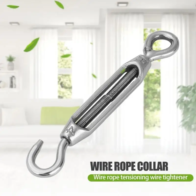 1 шт. M4 нержавеющая сталь 304 крючок и Глазчатая стяжка Проволочный Трос Натяжной