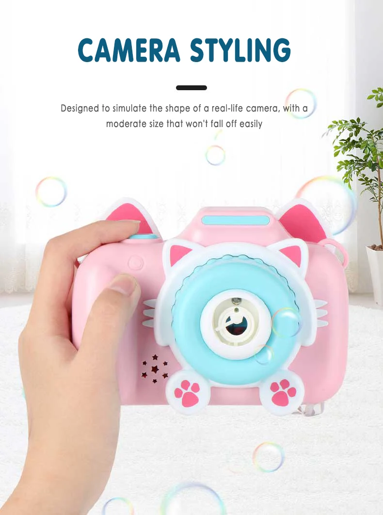 

Children Bubble Camera Blower Machine Electric Music Flashing Light Bubble Machines Automatic Camera Shape Bubble Kids Toy Gift