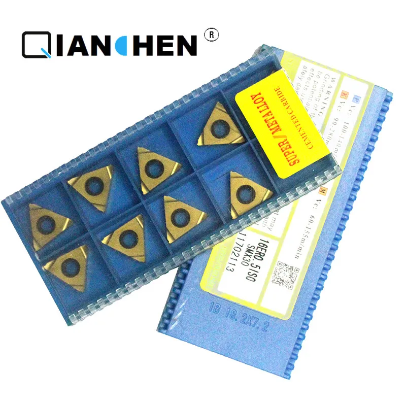 Оригинальные лезвия SanHan CNC 16ER0.5ISO SMX30 внутренние и внешние Резьбовые 10 шт. в
