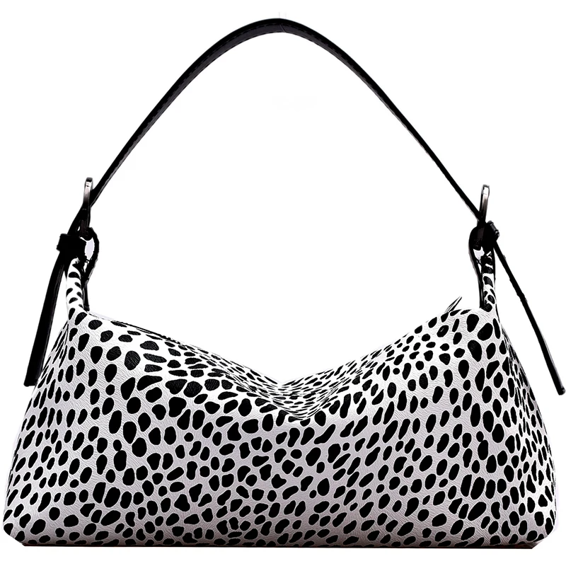

Fashion Zebra Print Women Luxury Handbag PU Leather Simple Leopard Underarm Shoulder Bags Female Daily Design Totes Purse Pouch