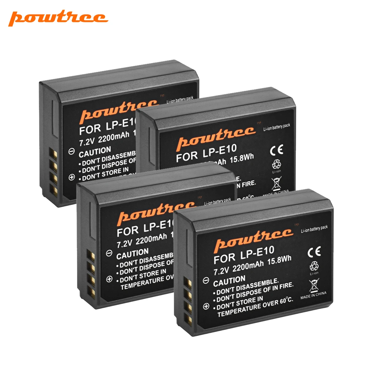 Аккумулятор для камеры Powtree LPE10 LP E10 зарядное устройство с двумя USB-портами и