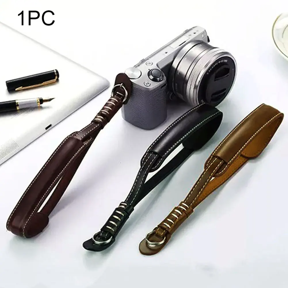 Искусственная кожа Камера наручный ремешок с захватом для Sony A6000 A7R A5100 NEX-5R