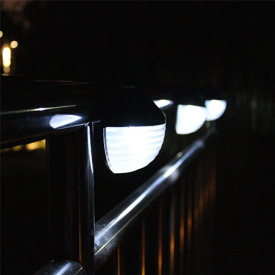 

2/4/6Pcs 6LED Solar Step Lights Solar Deck Lights Outdoor Waterproof Led Solar Fence Lamp for Patio Stairs Garden Pathway Yard