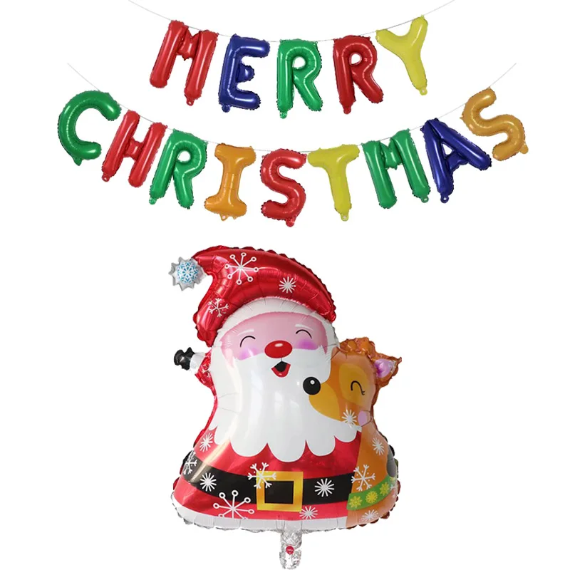 

Christmas Decorations For Home Merry Christmas Santa Claus Balloons 2021 Happy New Year Decorations Navidad 2020 Gift Supplies