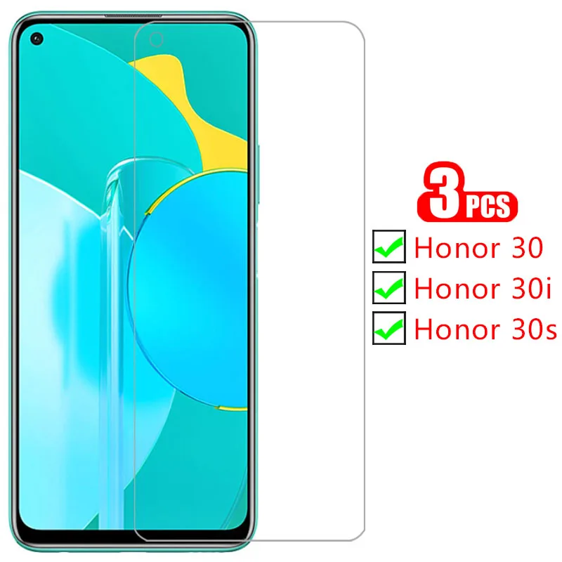 protective tempered glass for huawei honor 30i 30s screen protector on honer 30 i s i30 s30 honor30 honor30i honor30s film onor