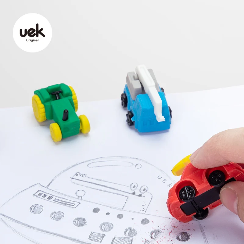 Fun Dry ластики в форме модная машина пилот тележка мороженого 3D резиновые карандаш