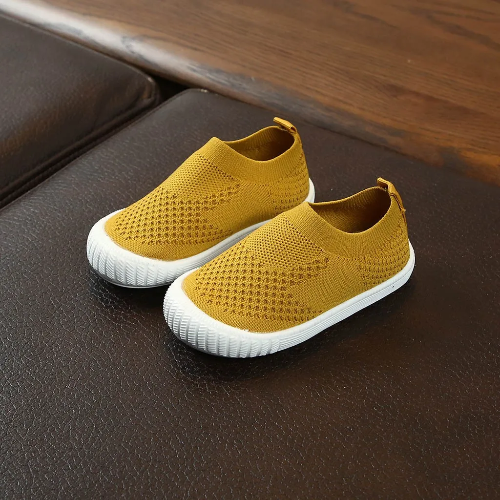 2020 высококачественные детские однотонные сетчатые спортивные кроссовки для