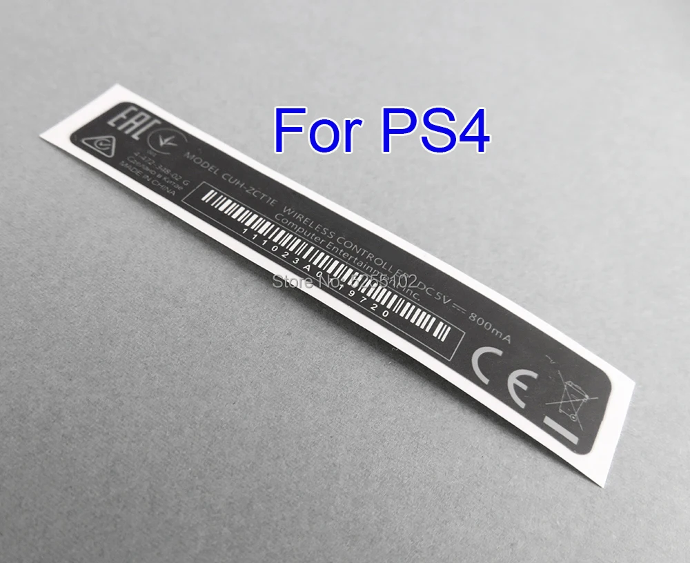 30 шт./лот для корпуса контроллера Playstation 4 PS4 Slim Black Back Mark Tag Paste Sticker Label Seals