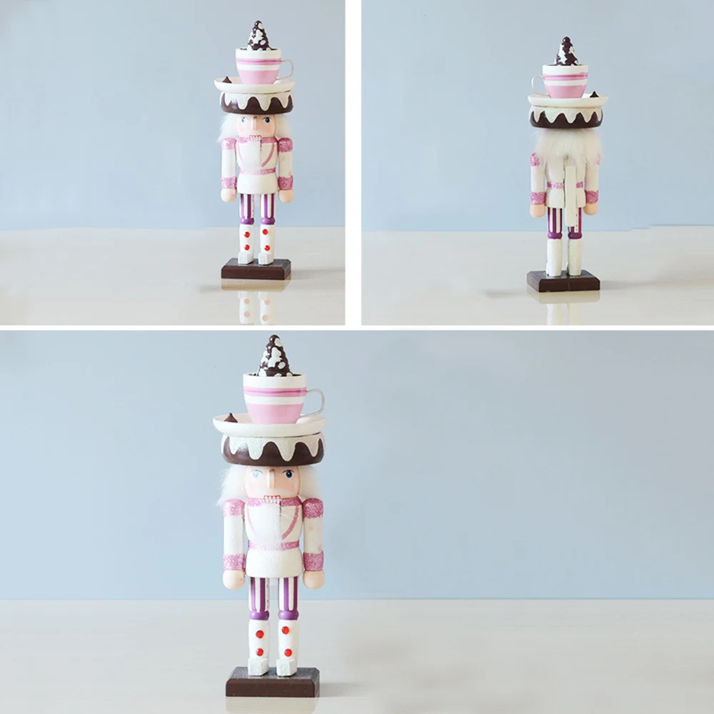 Рождественские украшения для дома 26 см мороженое милый деревянный Щелкунчик