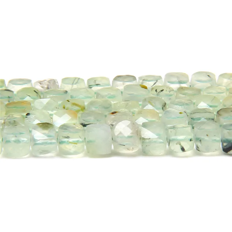 Прозрачный камень из натурального зеленого хрусталя 4 мм | Украшения и аксессуары