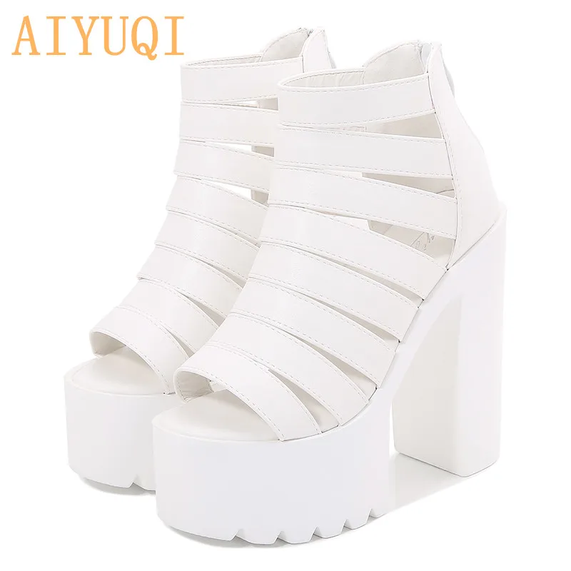 Женские Босоножки на каблуке Новинка 2021 года Сезон лето Модные женские тонкие