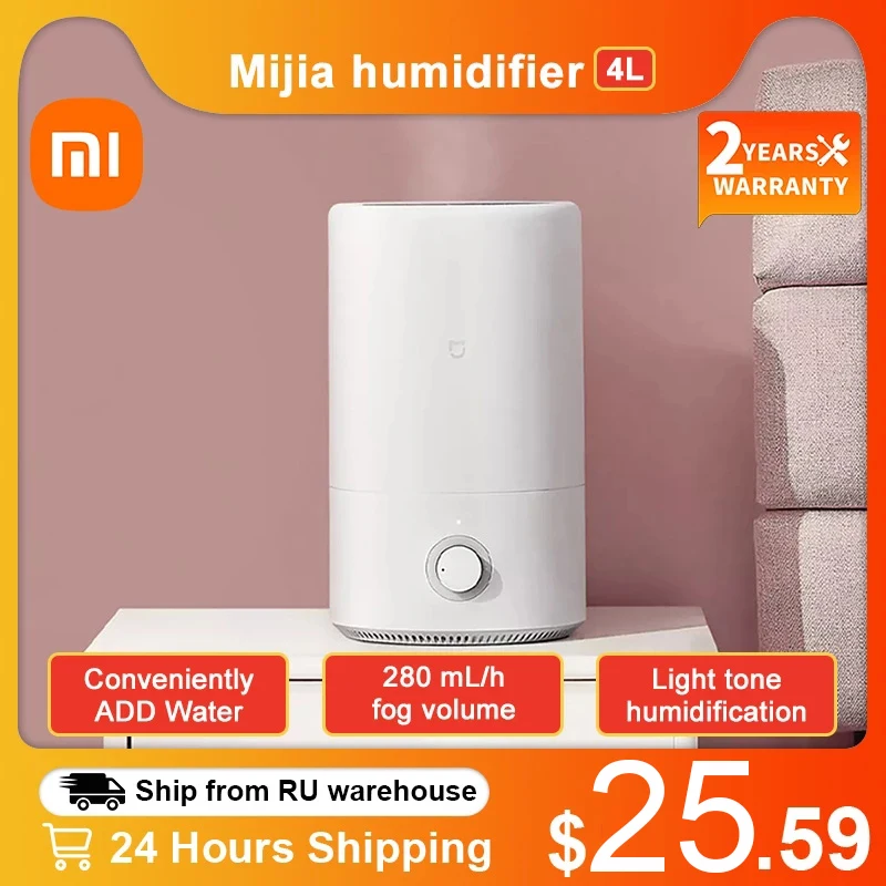 

Air Humidifier Xiaomi Mijia 4L Electric Aromatherapy Aroma Essential Oil Diffuser Air Purifier Mist Maker for Home Office Xiomi