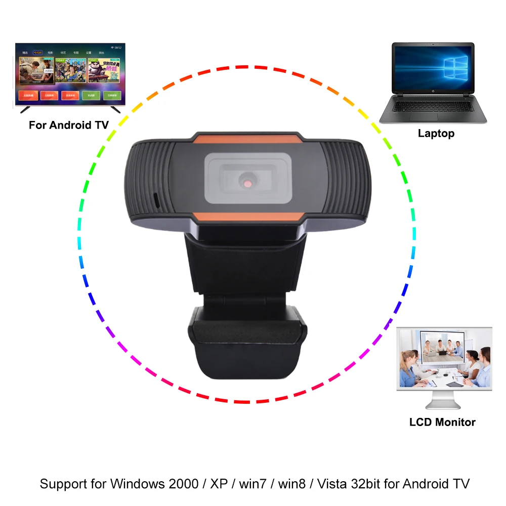 Baby Monitor HD Night Vision Webcam USB Charge Camera Two Way Talk Video Recording With Microphone For Laptop Computer |