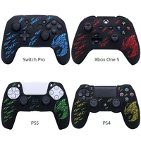 silicone case skin for nintendo switch pro ps4 ps5 xboxones controller gamepad joystick video game accessories for playstation 4