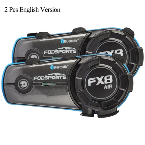 Гарнитура для мотоциклетного шлема Fodsports FX8 Air 2 Riders, Bluetooth 5,0, водонепроницаемая, 1000 м