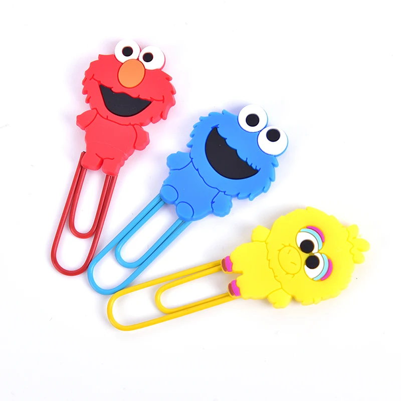 

1 Pcs Cartoon Characters Paper Clip Bookmark Binder Clips Stationery School Office Supply