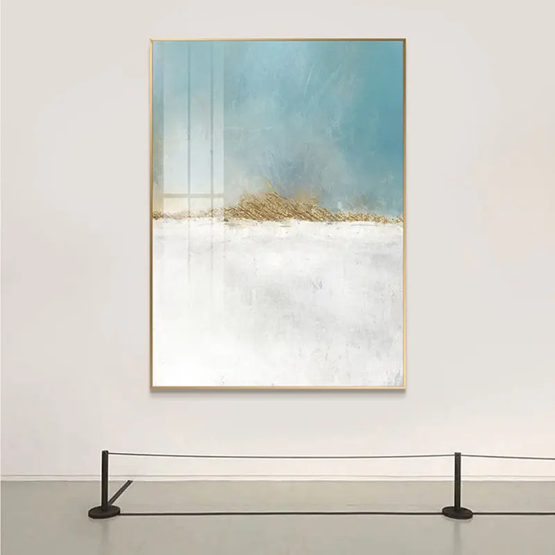 Абстрактный синий черный Фотофон с современным ландшафтом плакат и печать