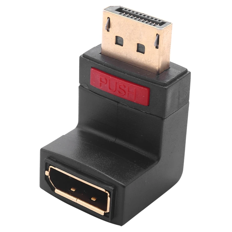 

90-градусный вверх угловой переходник DP DisplayPort «штырь-гнездо»