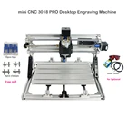 Мини-станок гравировальный настольный с ЧПУ 3018 PRO, фрезерный станок для печатных плат, станок для резьбы по дереву с управлением GRBL