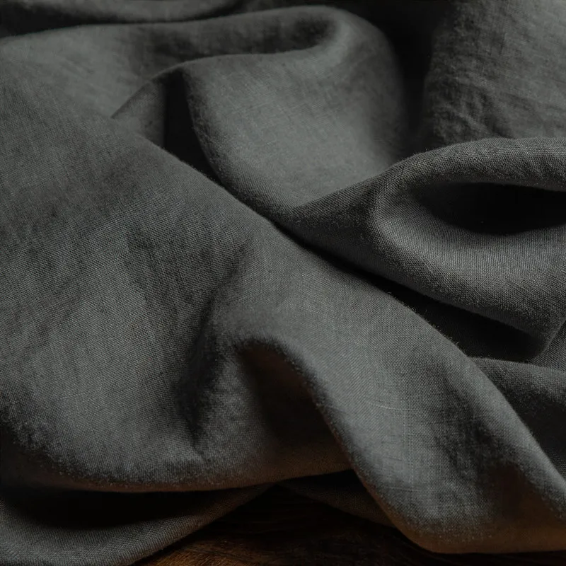 Qualidade Tecido de Linho Cor Pura Tissu Superior Grau Robe Vestido Calças Camisa Cabolsa Tecidos