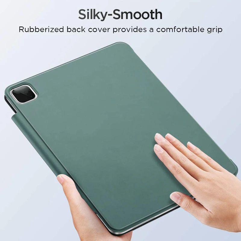 

Magnetic Smart Case for iPad Pro 12.9Inch 2020,Auto Sleep/Wake Trifold Stand Case[Supports Pencil Charging]-Forest Green
