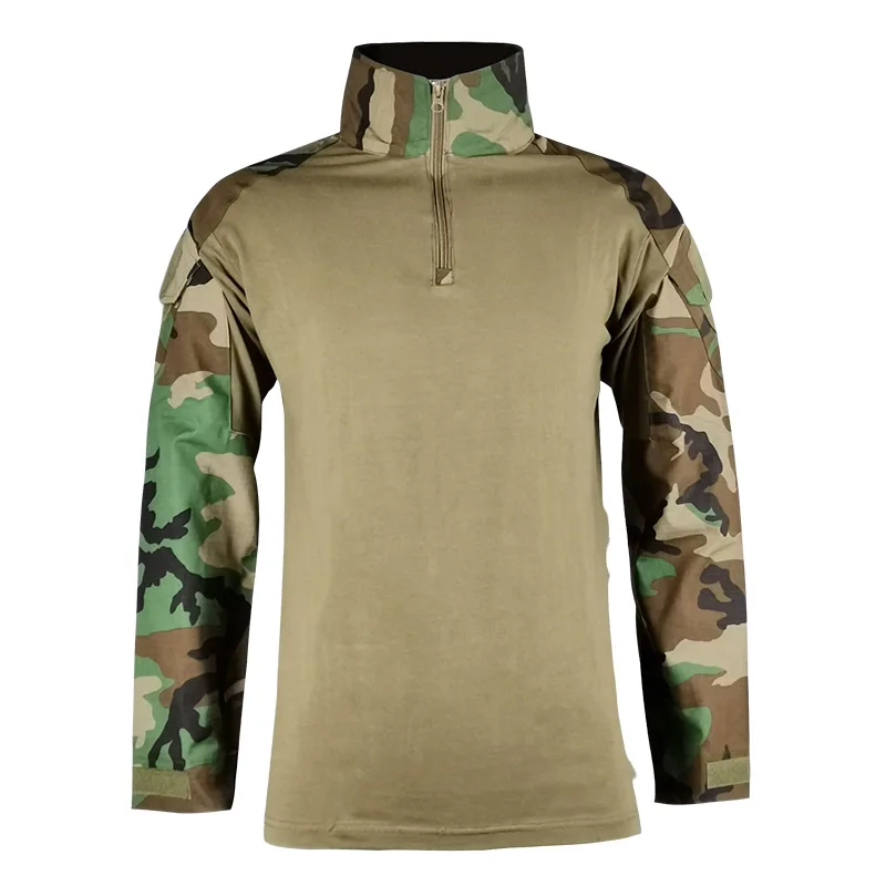 

Outdoor Camouflage Clothing Frog Clothes Long Sleeve Spring and Autumn Cycling Clothing Training Suit Stretch T-shirt Top
