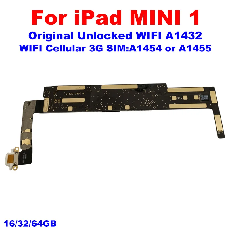 Scheda madre testata al 100% per Ipad mini1 schede logiche Wifi per Ipad mini 1 mini1 scheda madre sostitutiva con chip A1432