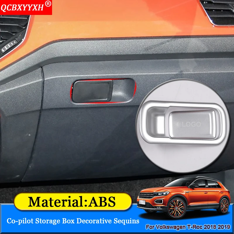 QCBXYYXH ABS 2 шт./лот автомобильный перчаточный ящик с блестками подходит для Volkswagen T Roc