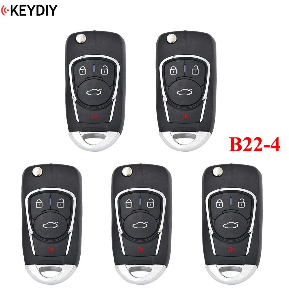 5 шт./лот оригинальный KEYDIY 4 кнопки B22 3 + 1 стиль универсальный пульт дистанционного