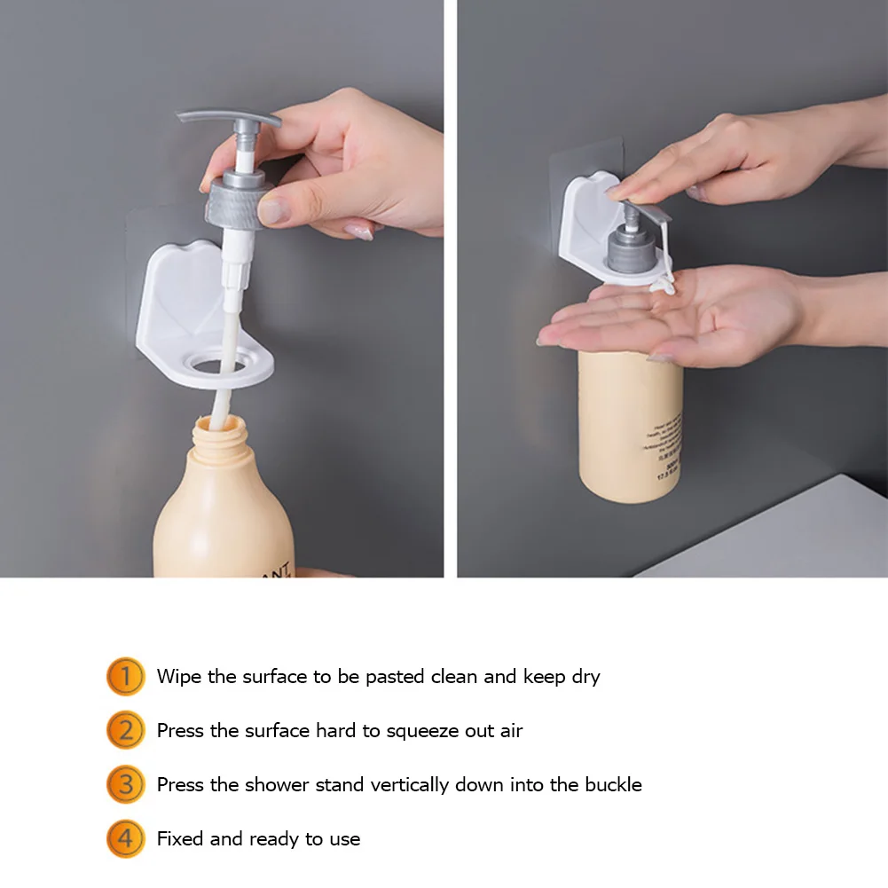 Самоклеящееся гелевое дезинфицирующее средство для рук в ванной комнате|Полки и