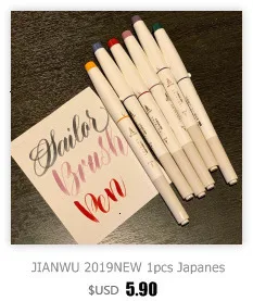 1 шт. TOMBOW AB-T Япония 96 цветов двойная головка художественная кисть ручка маркер Профессиональный водный маркер ручка для рисования