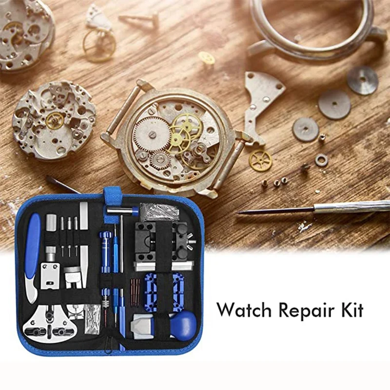 

Kili 185 PCS Watch Repair Tools Watch Battery Change Replacement Watch Back Opener Repair Kit, Spring Bar Tool Box Opener Kit