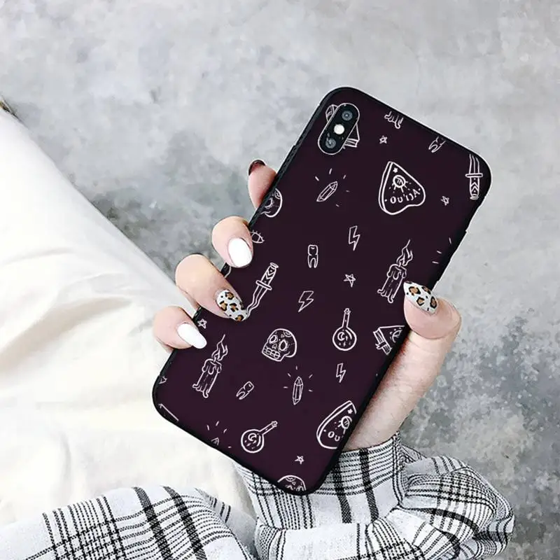 MaiYaCa Witches moon Tarot Witch Ouija Phone Case For iphone 12pro max13 11 12 pro XS MAX 8 7 6S Plus X 5S SE 2020 XR