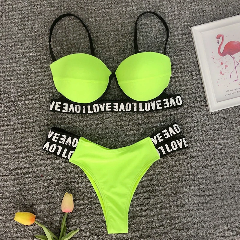 

Swimwear Brazilian Women Bikini Push Up Halter Brazilian Bikini Set Sexy Swimsuit Female Maillot De Bain Femme Bathing Suit