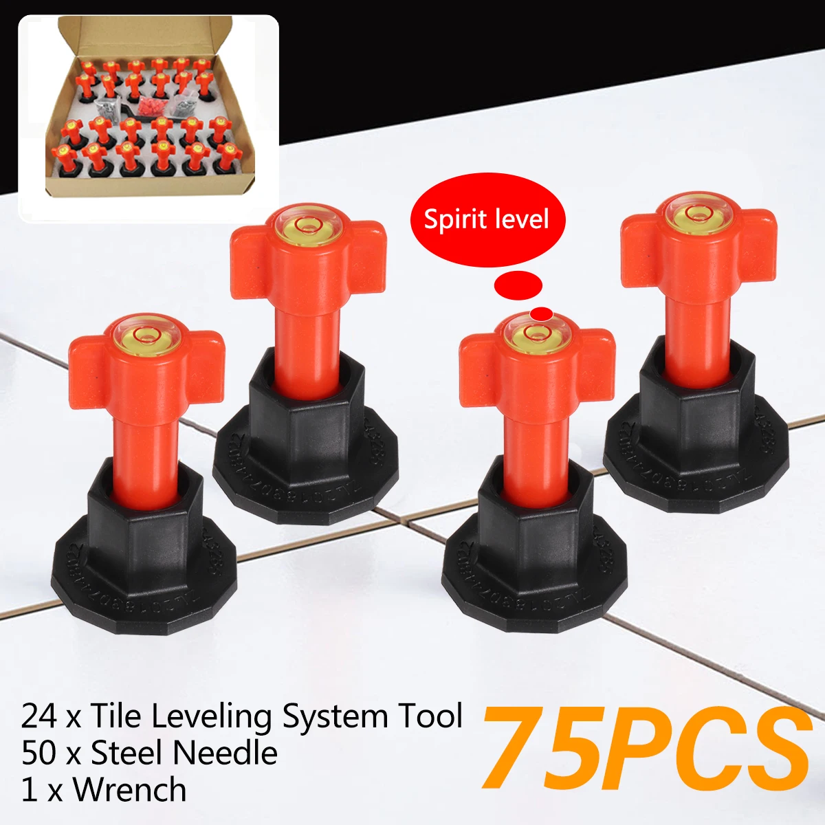 

Клинья керамические плоские для выравнивания стен, 75 шт.